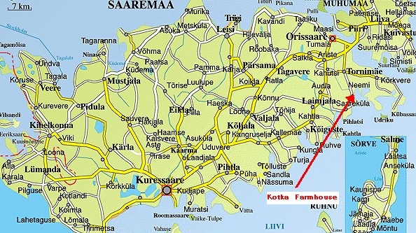 Kotka saaremaa map